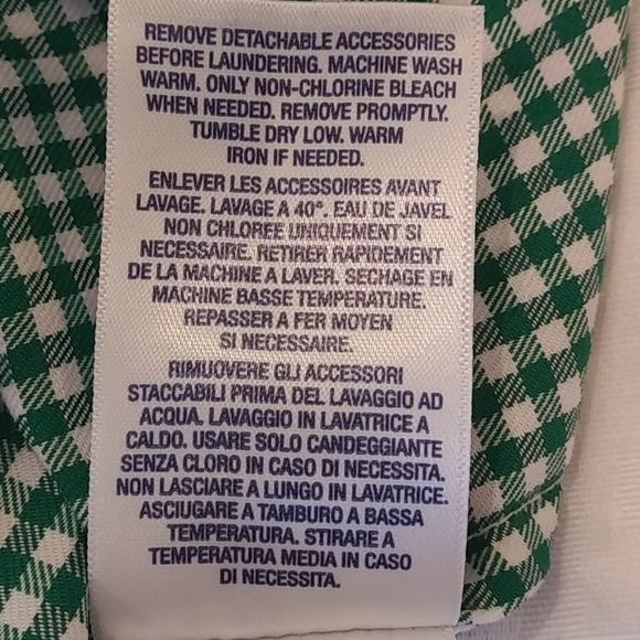 NWT- Ralph Lauren Green Plaid Girl's Dress Size 3T - Picture 9 of 9